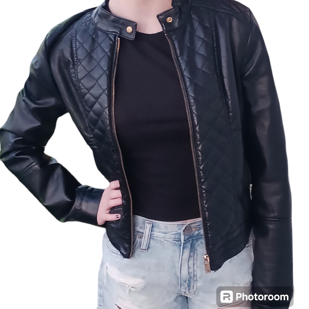 Womens M Faux Leather jacket